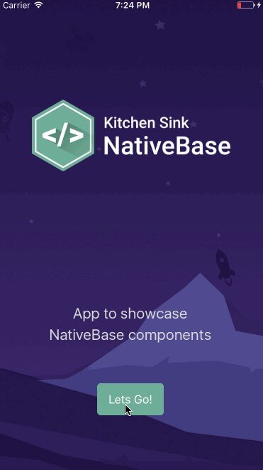 KitchenSink app Development