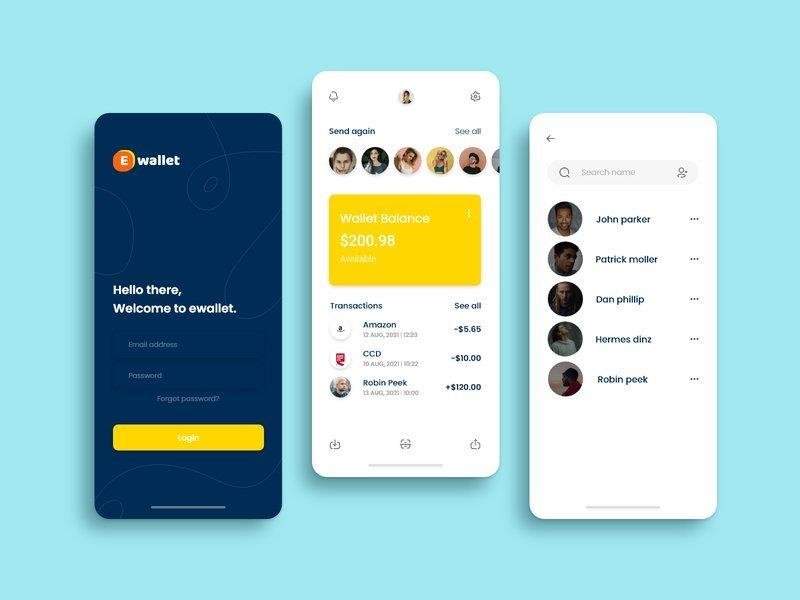 User Panel e-wallet app | Omninos Solutions